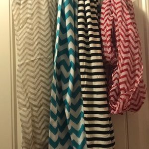 Infinity scarves-many colors available.